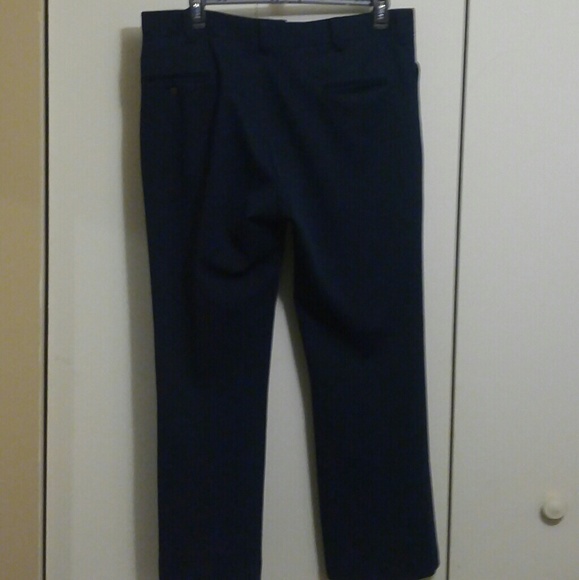 Vintage 1970s blue double knit slacks - Picture 2 of 3